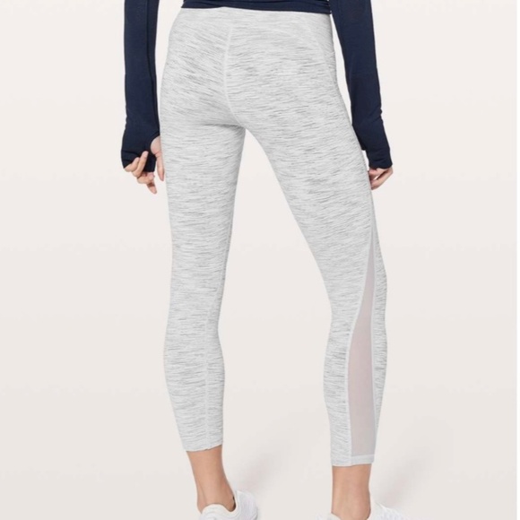 1085 lululemon Train Times 7/8 Pant Sz6 Wee Are From Space Ice Grey Alpine White - Picture 1 of 10